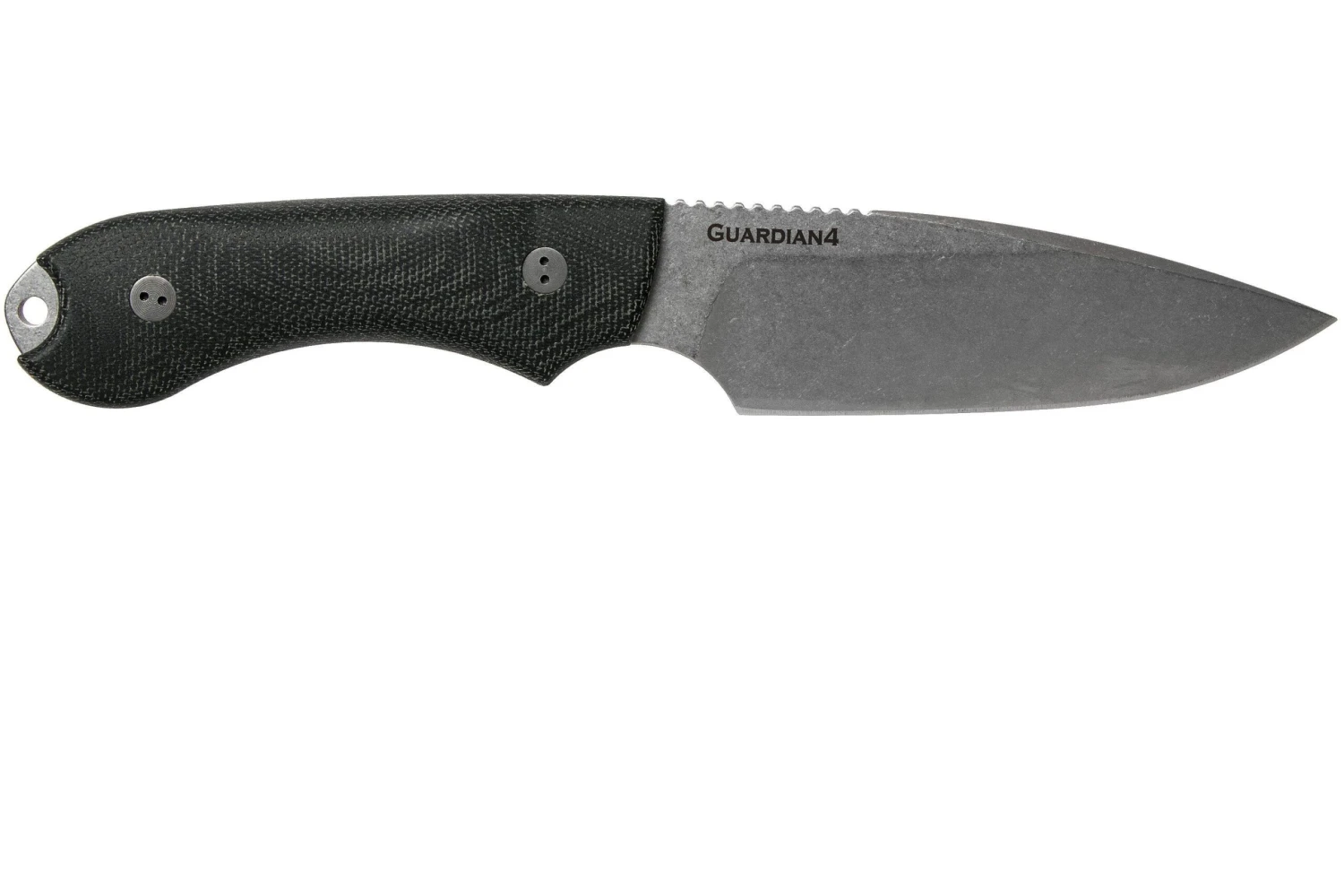 Bradford Guardian 4FE, 3D Black Micarta Guardian 4 M390, Sabre Stonewashed False Edge 4FE-101 – Image 2