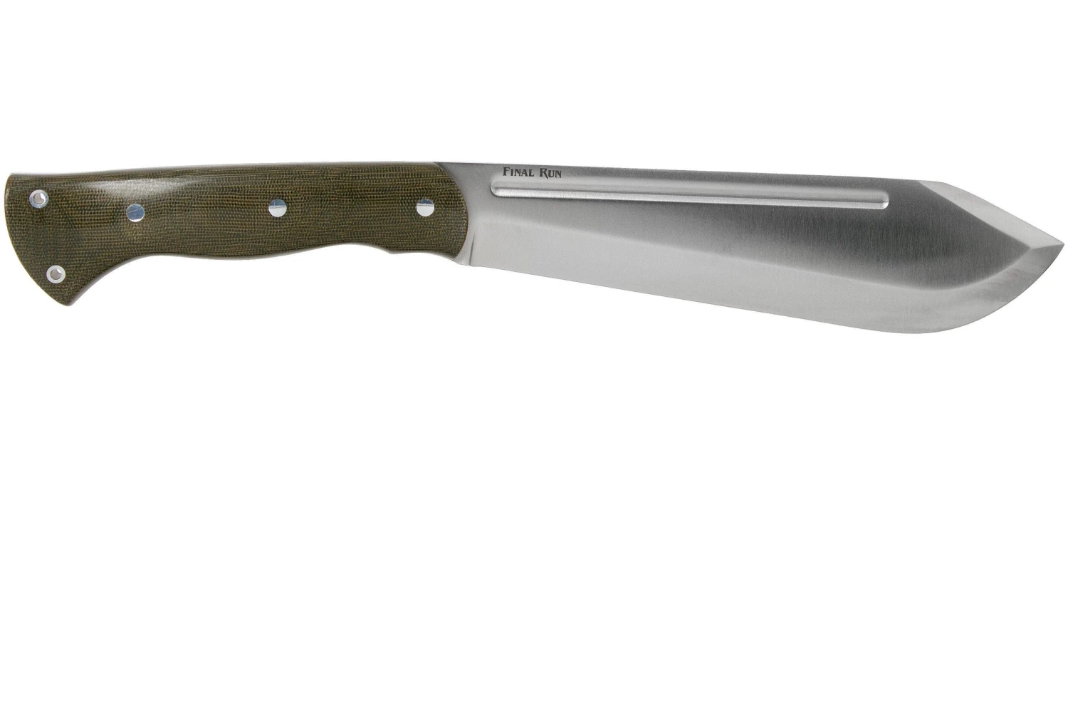 Bark River JX5 Vengeful 1 CPM 3V Green Canvas Micarta Machette Coupe-coupe â Image 2