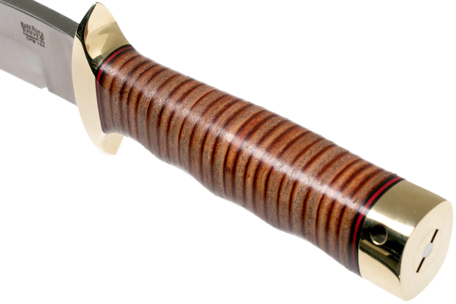 Bark River MACV-SOG Recondo Bowie CPM-154, Stacked Leather – Image 5