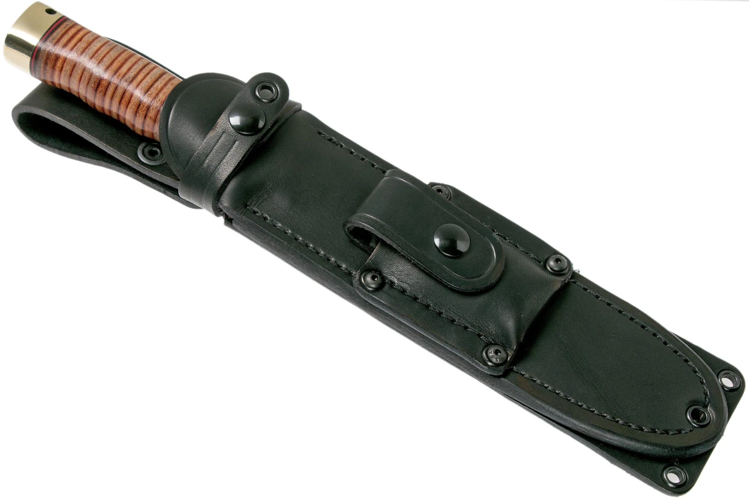 Bark River MACV-SOG Recondo Bowie CPM-154, Stacked Leather – Image 7