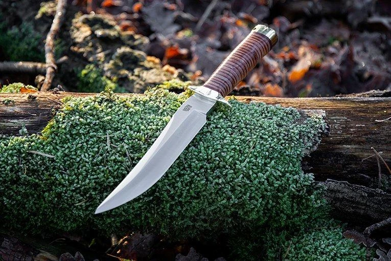 Bark River MACV-SOG Recondo Bowie CPM-154, Stacked Leather – Image 9