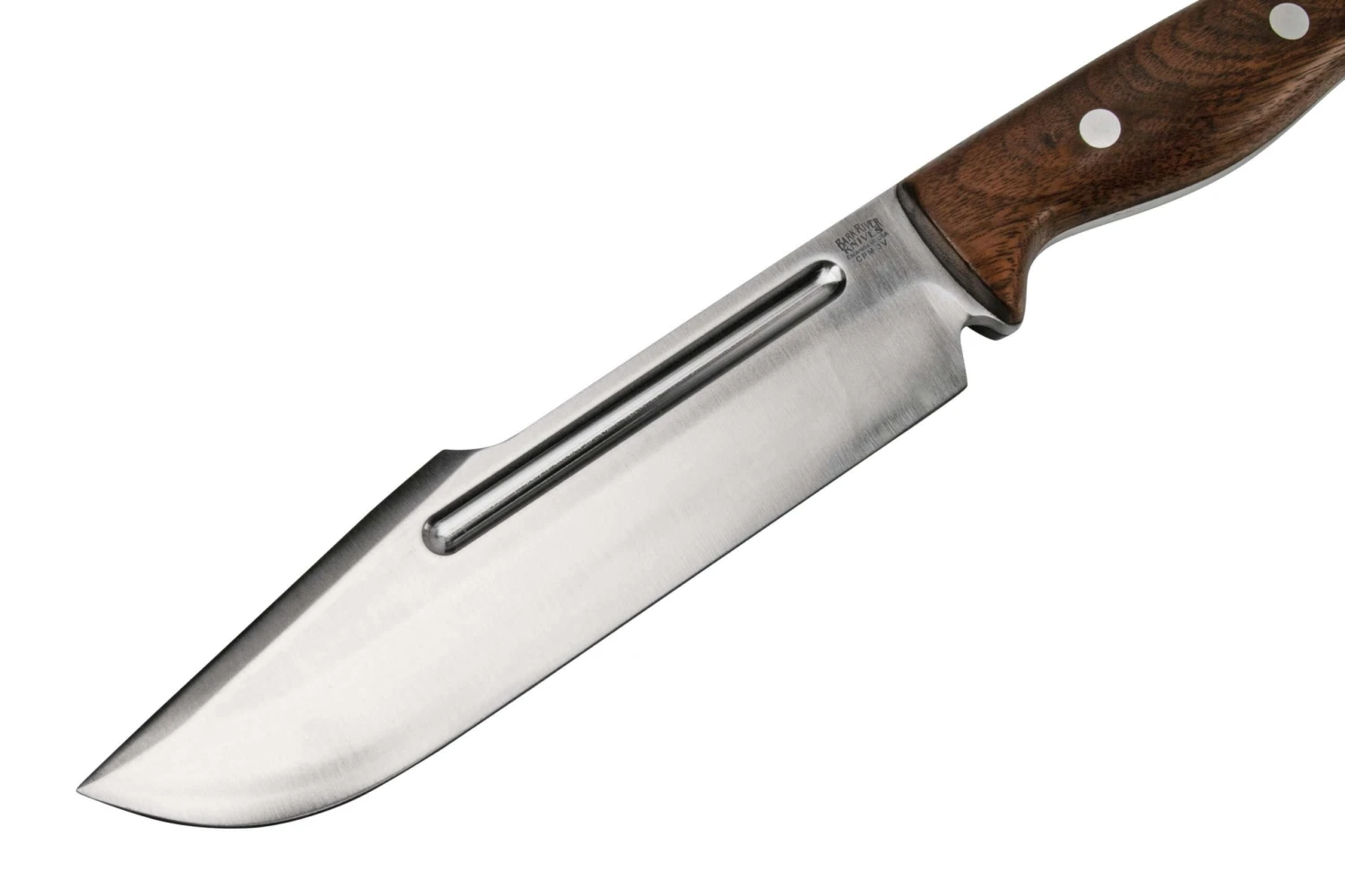 Bark River Bravo Tope Recon CPM 3V Walnut Burl Rampless Couteau De Survie – Image 3