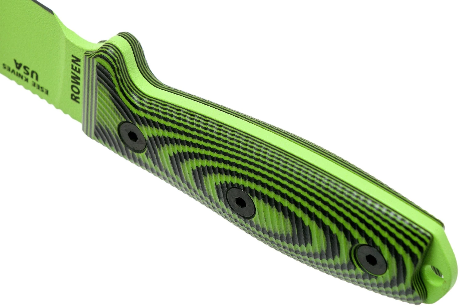 ESEE Model 3 Venom Green Blade 3D Neon Green-Black G10 Couteau De Survie 3PMVG-007 étui Noir + Clip De Poche – Image 4