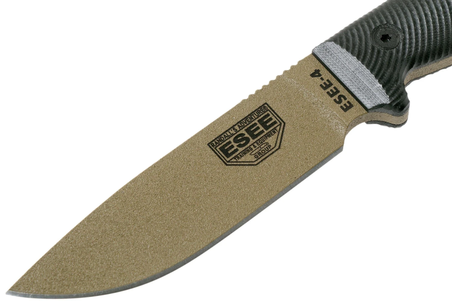 ESEE Model 4 Dark Earth Blade 3D Black G10 Couteau De Survie 4PDE-001 étui Noir + Clip De Poche – Image 3