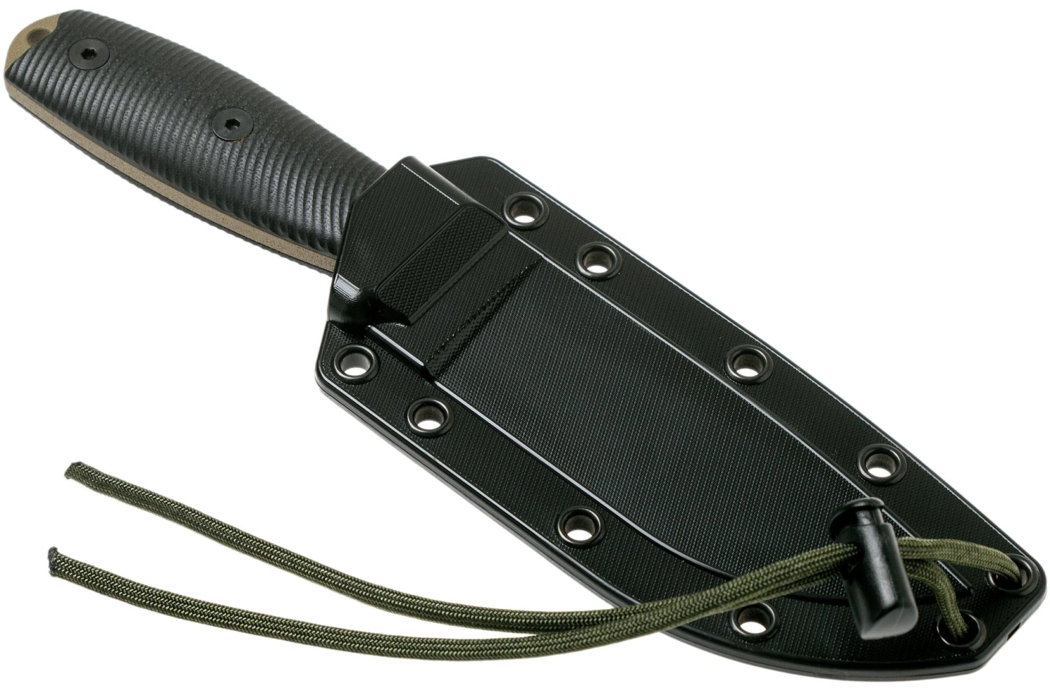 ESEE Model 4 Dark Earth Blade 3D Black G10 Couteau De Survie 4PDE-001 étui Noir + Clip De Poche – Image 6