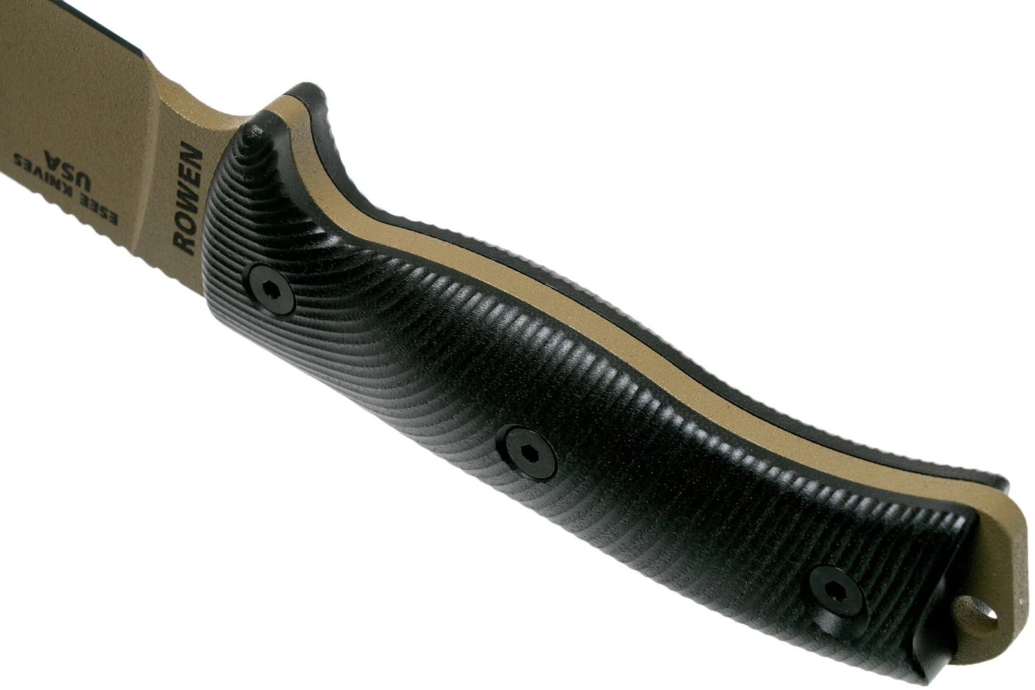 ESEE Model 6 Dark Earth Blade 3D Black G10 Couteau De Survie 6PDE-001 étui Noir + Clip Plat – Image 4