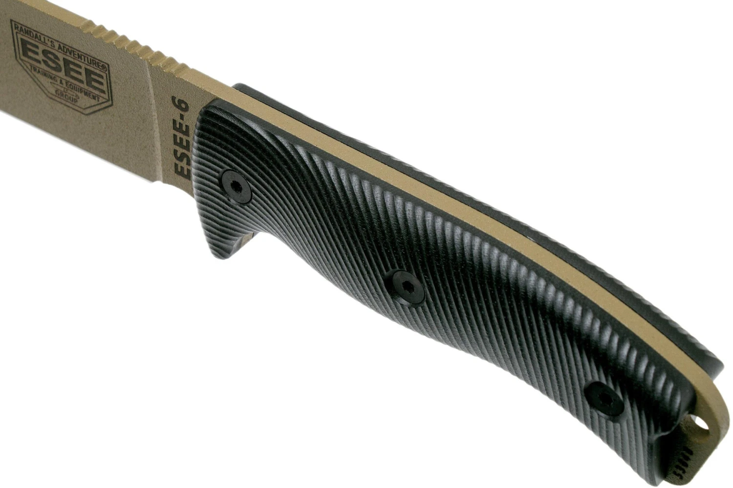 ESEE Model 6 Dark Earth Blade 3D Black G10 Couteau De Survie 6PDE-001 étui Noir + Clip Plat – Image 5