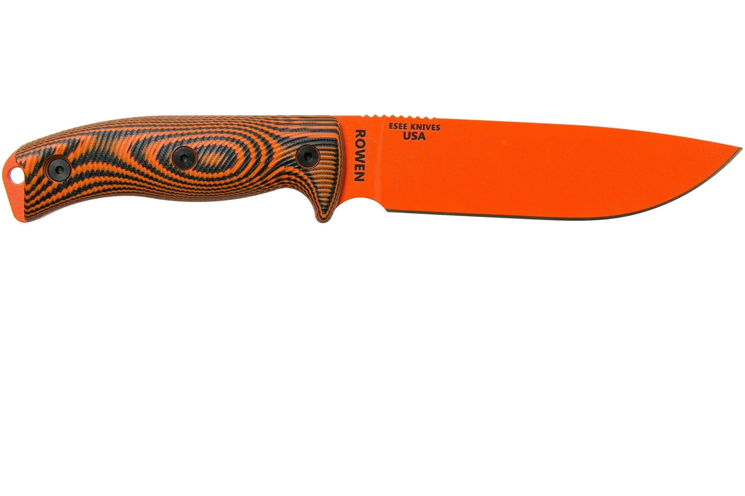 ESEE Model 6 Orange Blade 3D Neon Orange-Black G10 Couteau De Survie 6POR-006 étui Noir + Clip Plat – Image 2