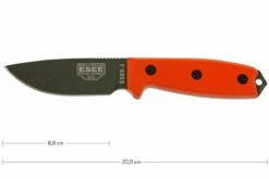 ESEE Model 3 OD Blade, Orange Handle 3P-KO-OD Couteau De Survie Sans étui