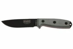 ESEE Model 4 Black Blade, Grey Handle 4P-KO Couteau De Survie Sans étui