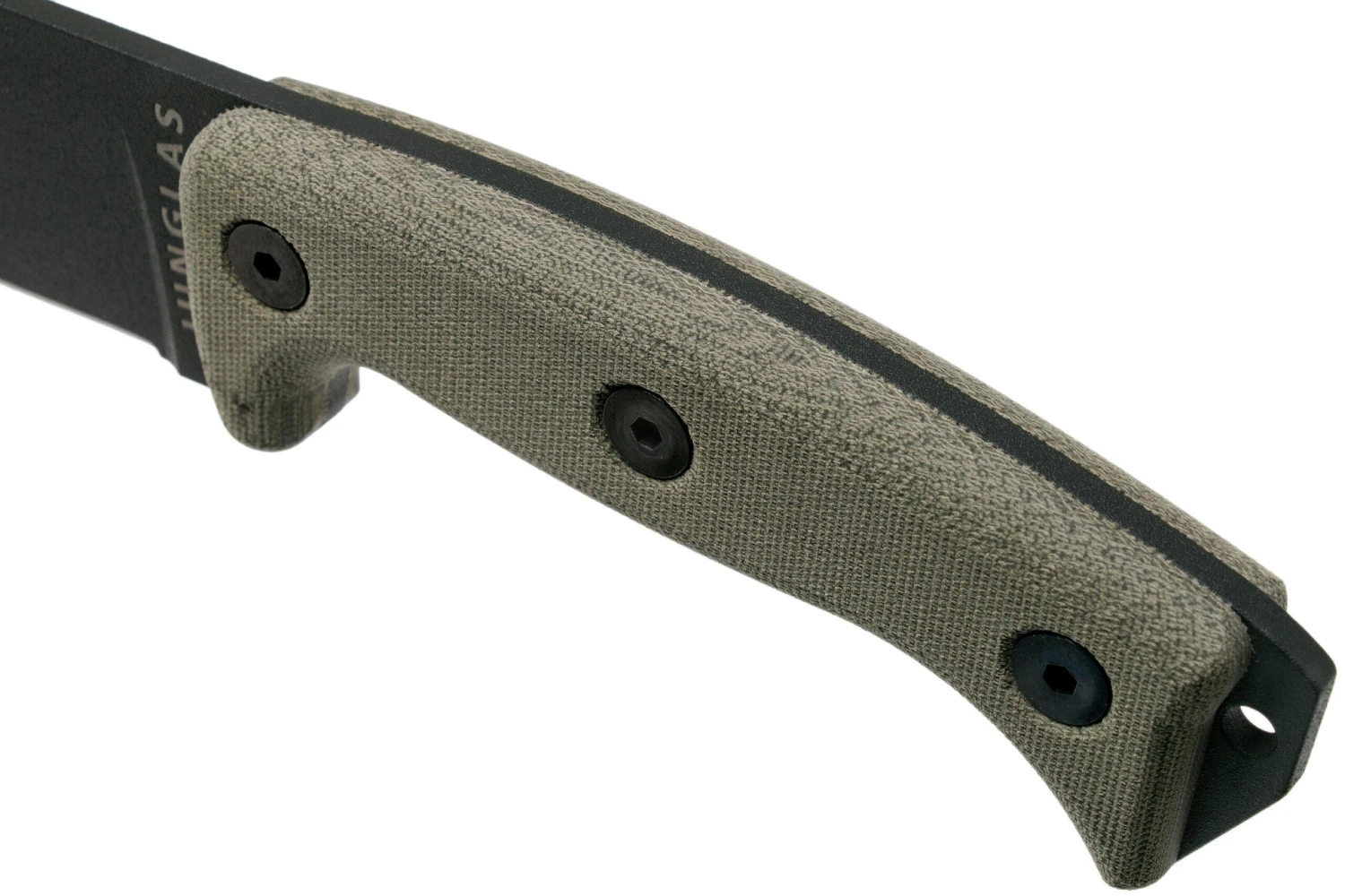 ESEE Junglas Tactical Gunsmoke Couteau De Survie Avec Ă©tui Kydex + MOLLE Back â Image 5