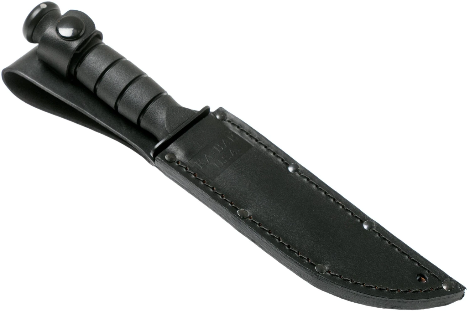 KA-BAR Short 1256, Couteau à Lame Fixe, étui En Cuir – Image 7