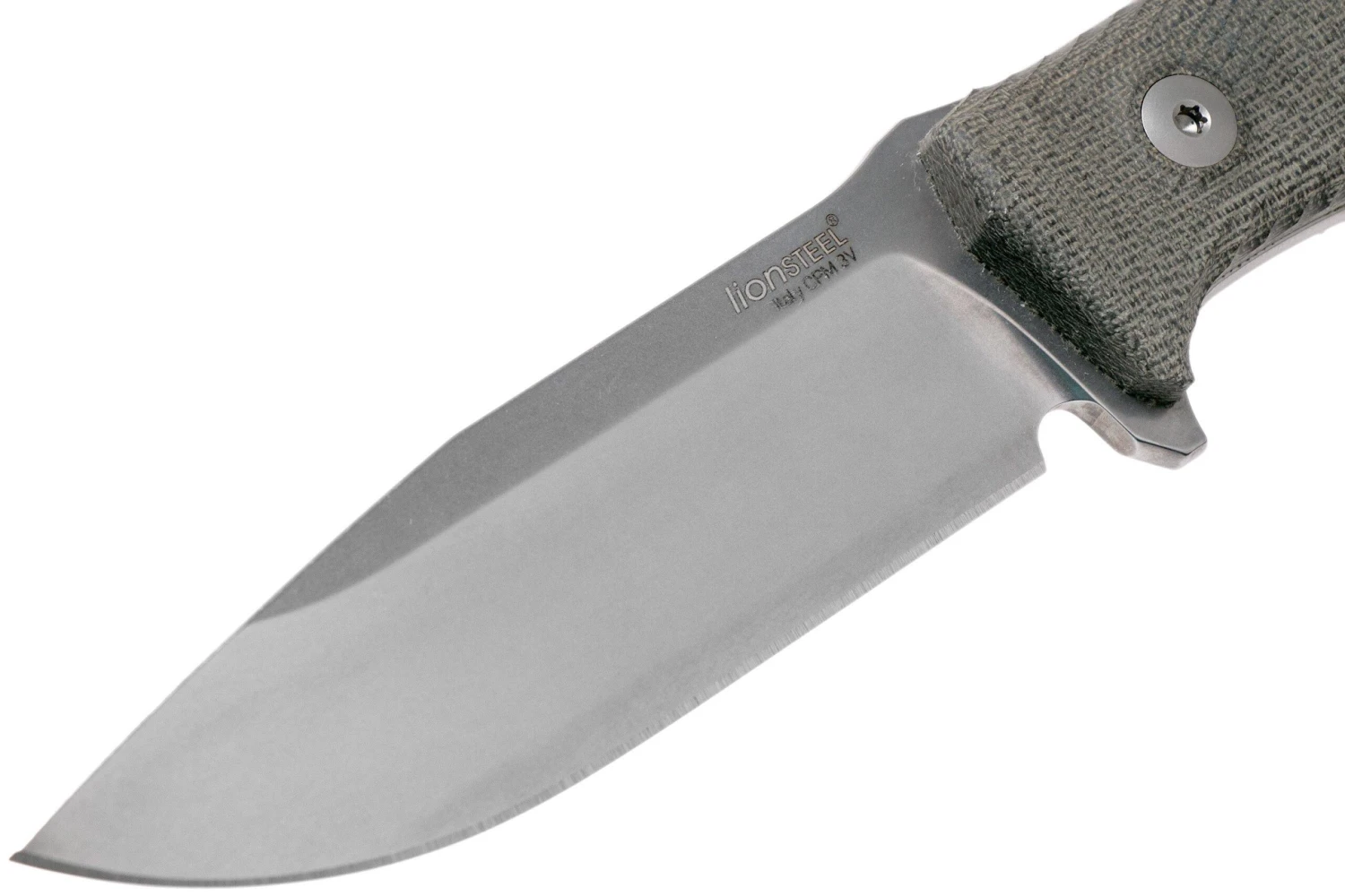 LionSteel M5 CPM 3V, Green Canvas Micarta, Knivesandtools Exclusive Couteau De Survie – Image 3