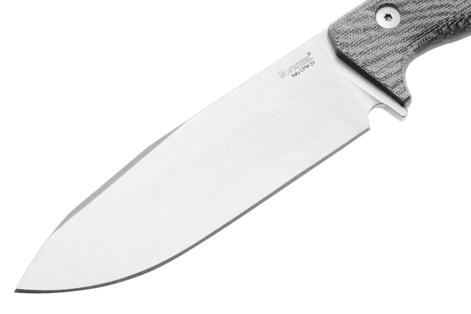 Lionsteel T6 Satin, Black Canvas Micarta T6-CVB Couteau Fixe – Image 3