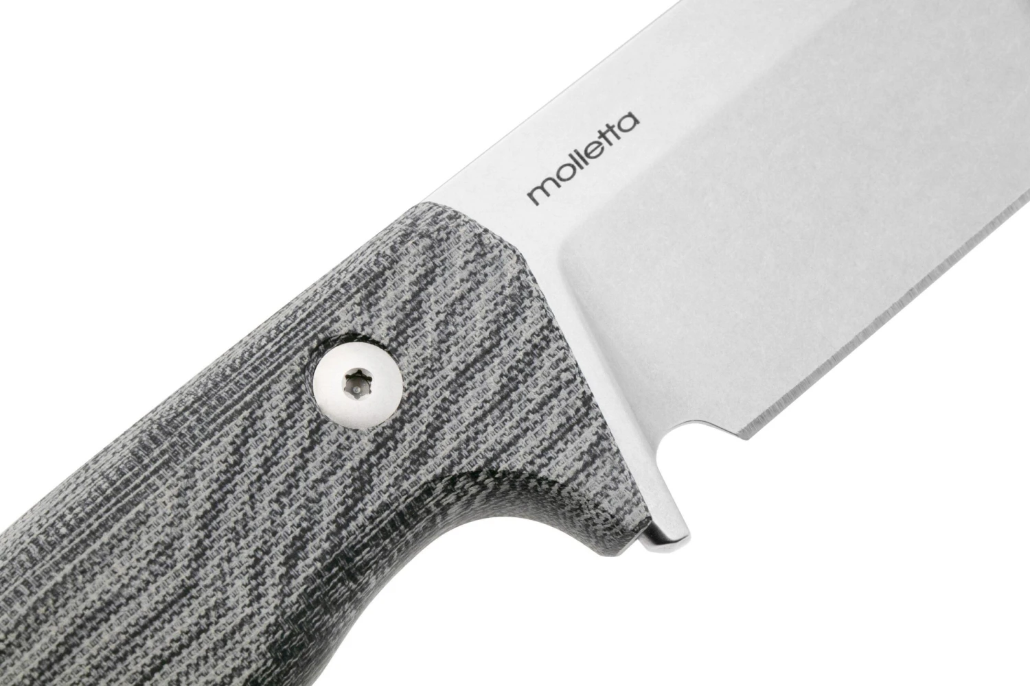 Lionsteel T6 Satin, Black Canvas Micarta T6-CVB Couteau Fixe – Image 5