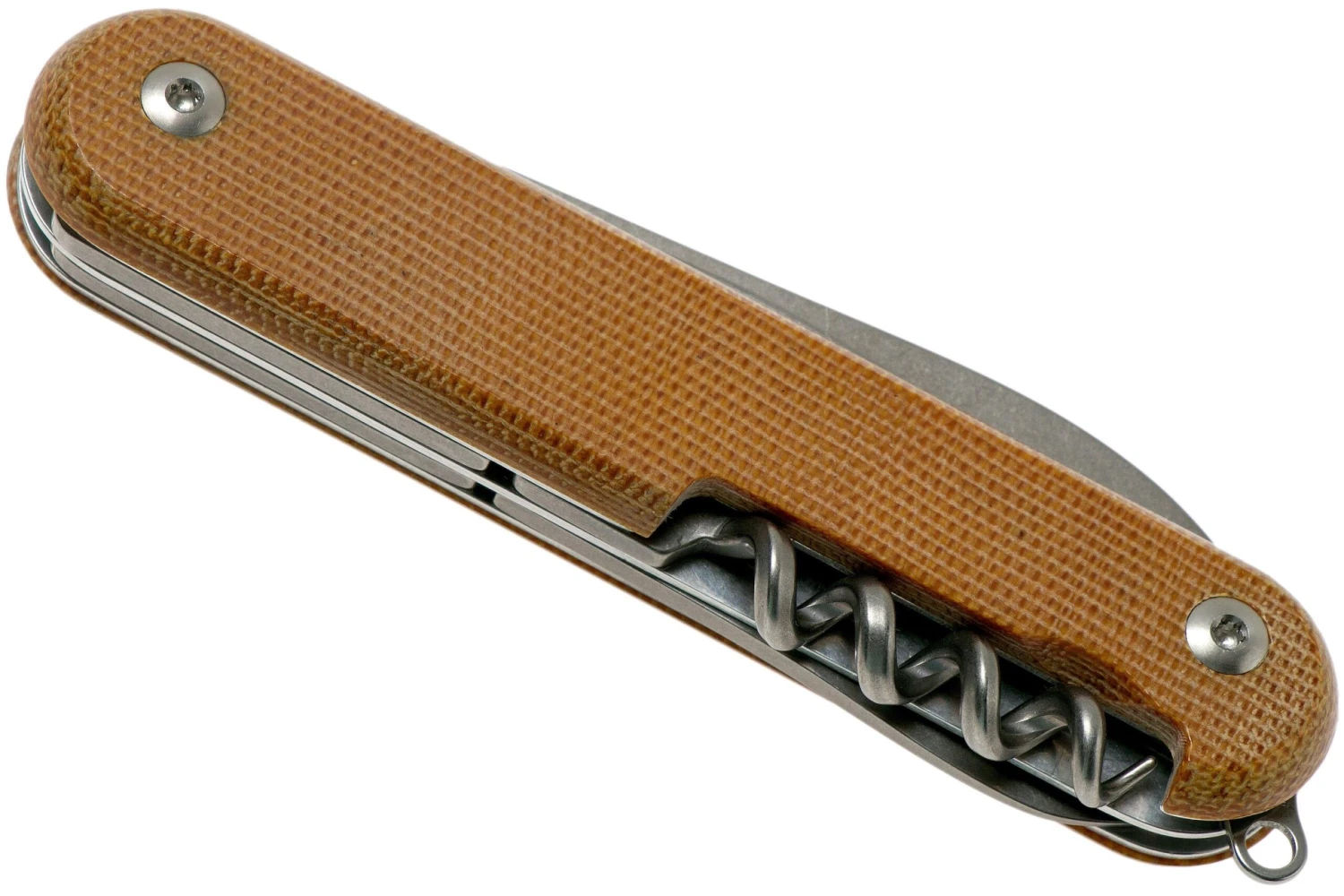 MKM Malga 6 Natural Canvas Micarta MP06-NC Couteau De Poche â Image 4