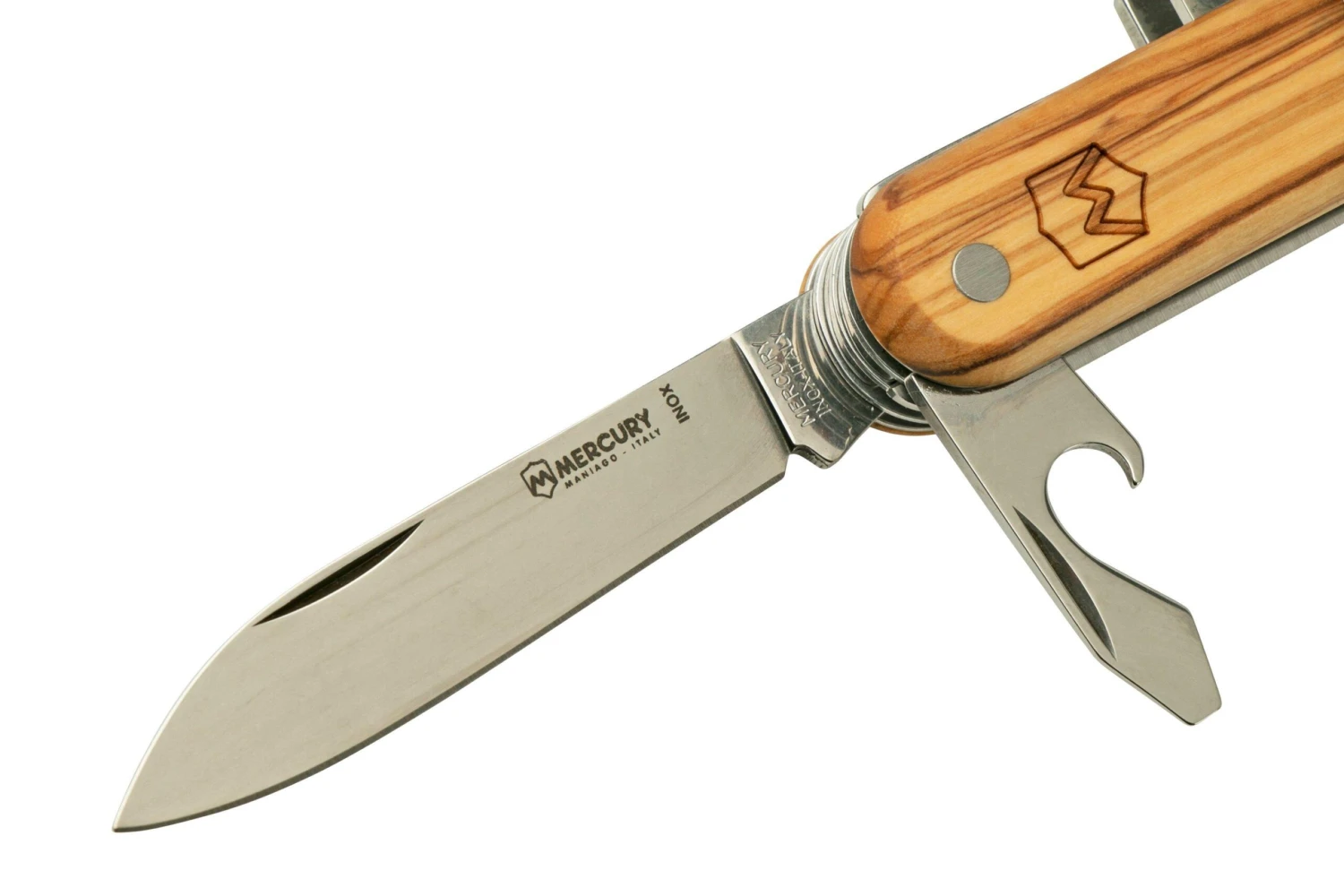 Mercury Multi-Tool Knife 913-8LC Olive Wood, 8 Fonctions, Couteau De Poche â Image 2