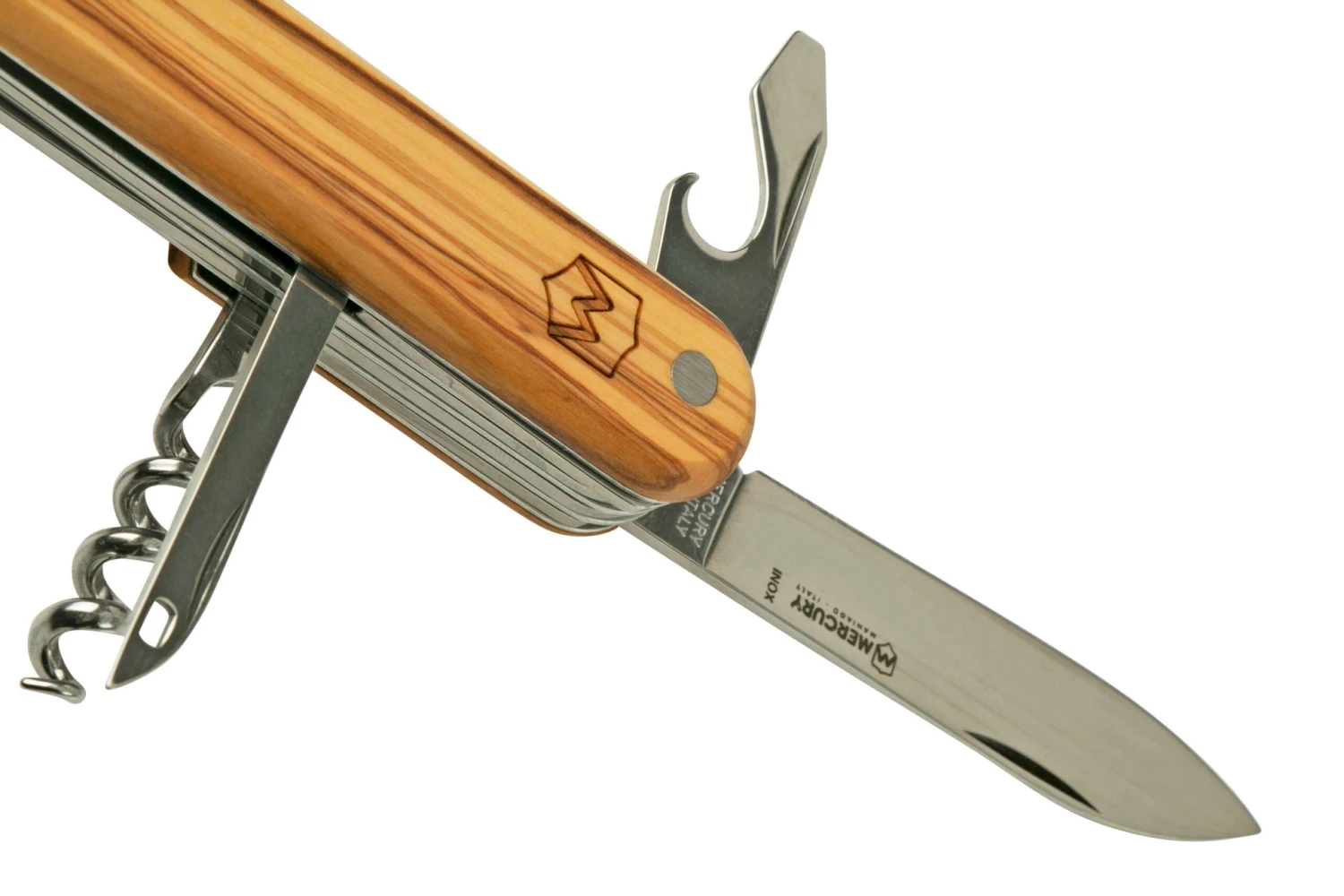Mercury Multi-Tool Knife 913-8LC Olive Wood, 8 Fonctions, Couteau De Poche â Image 4