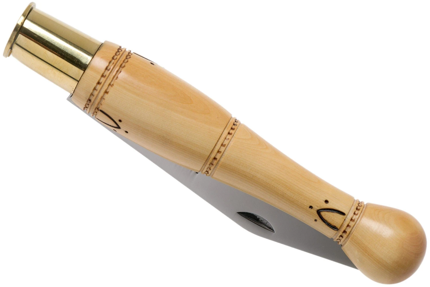 Nontron No. 30 Turning Ferrule, Boxwood, Ball Shape NN30BO Couteau De Poche – Image 4