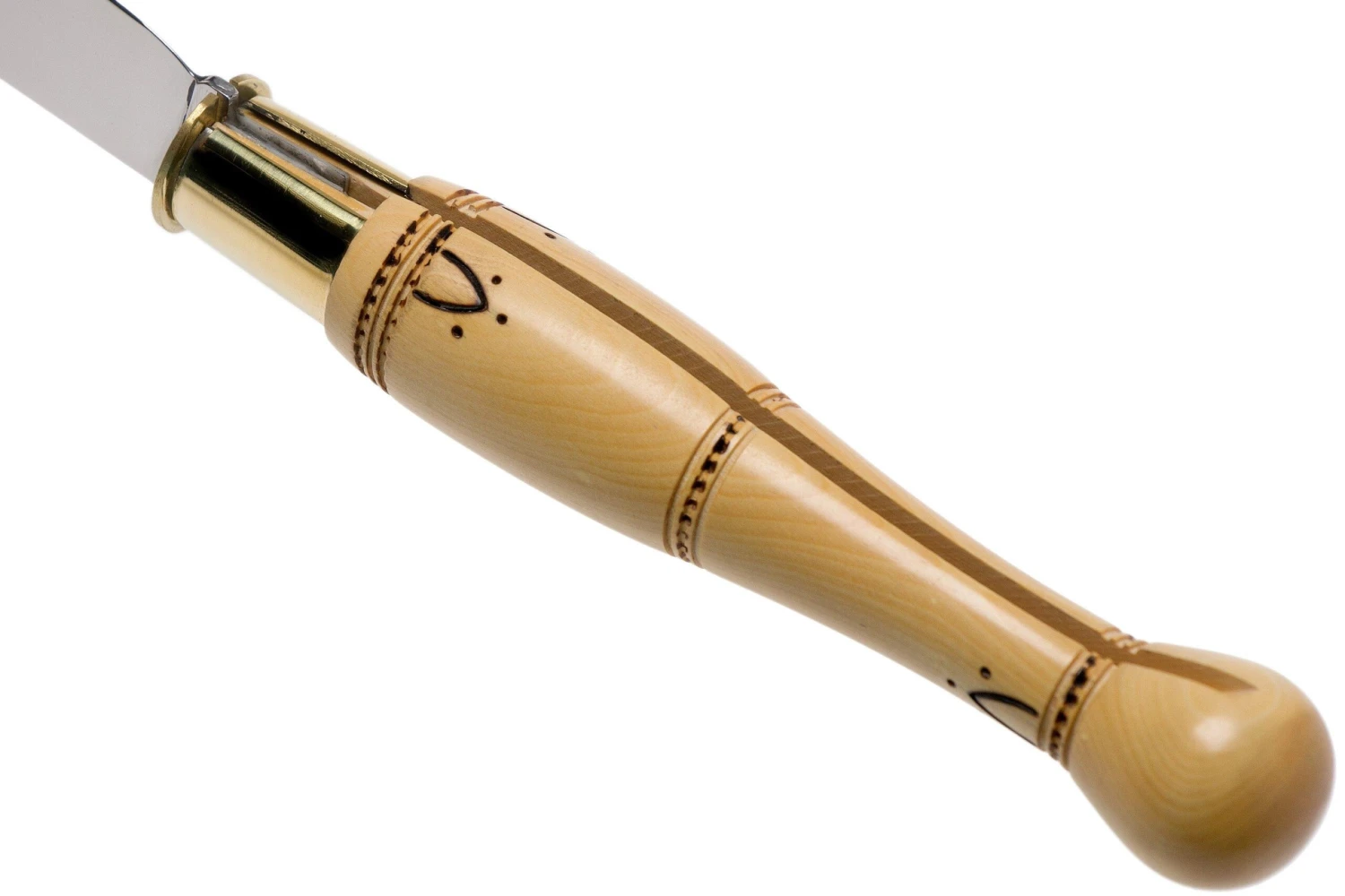 Nontron No. 30 Turning Ferrule, Boxwood, Ball Shape NN30BO Couteau De Poche – Image 5