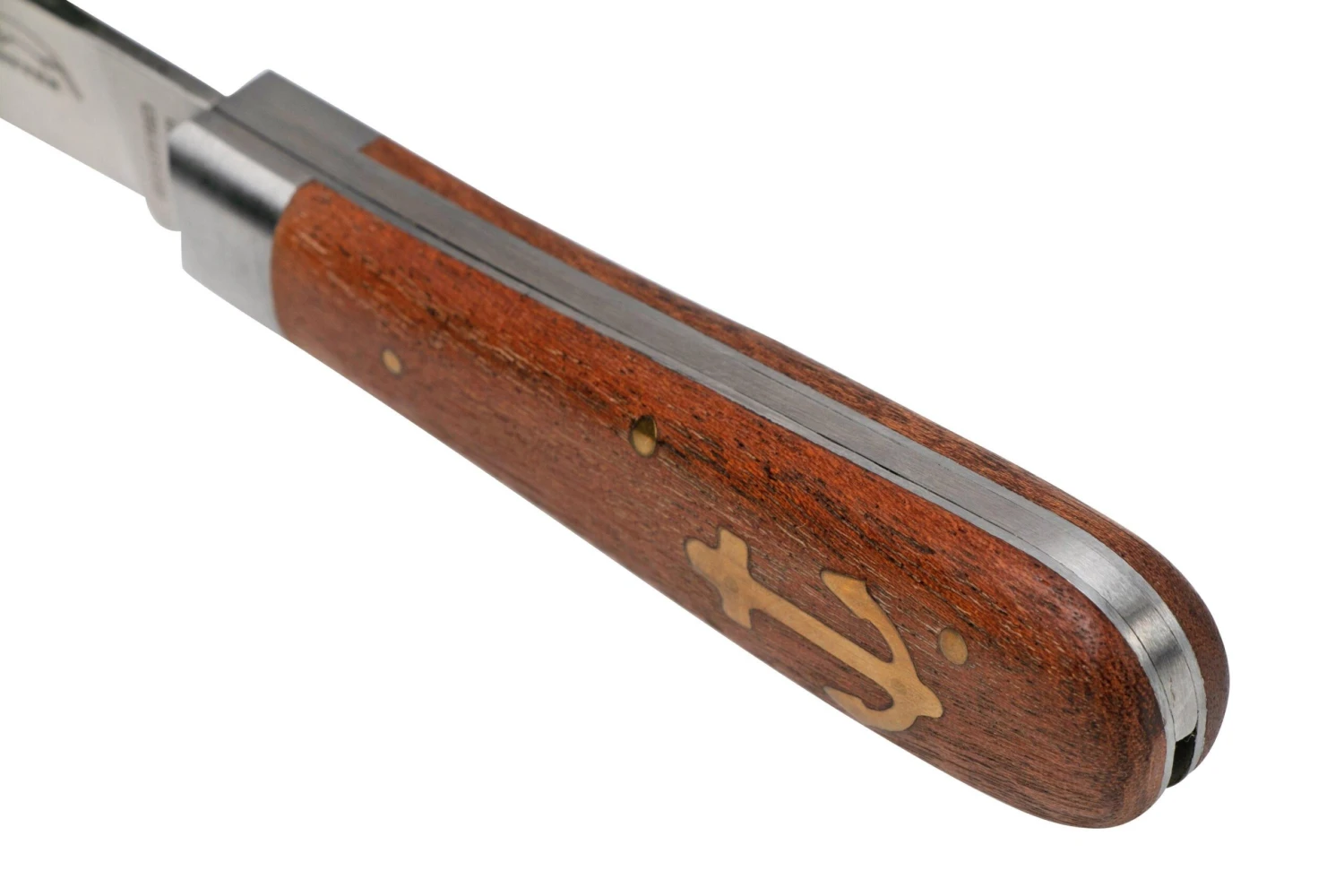 Otter Anchor Knife 173 R Small Stainless, Sapeli, Brass Anchor, Couteau De Poche – Image 7