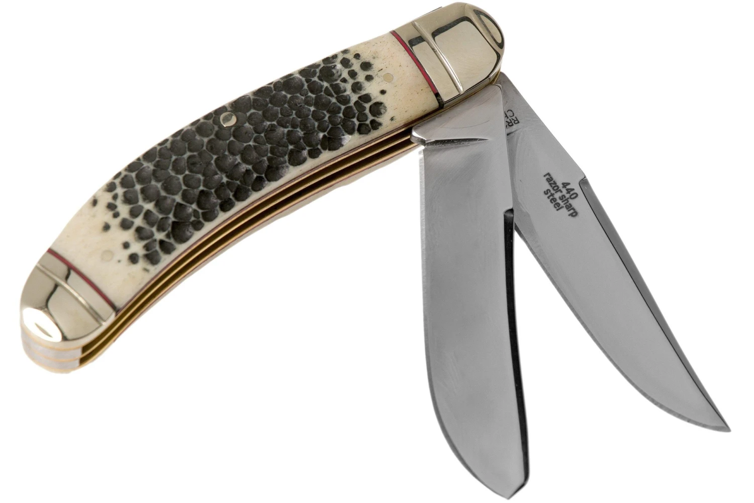 Rough Ryder Buckshot Bone Sowbelly Trapper RR1906 Couteau De Poche – Image 2