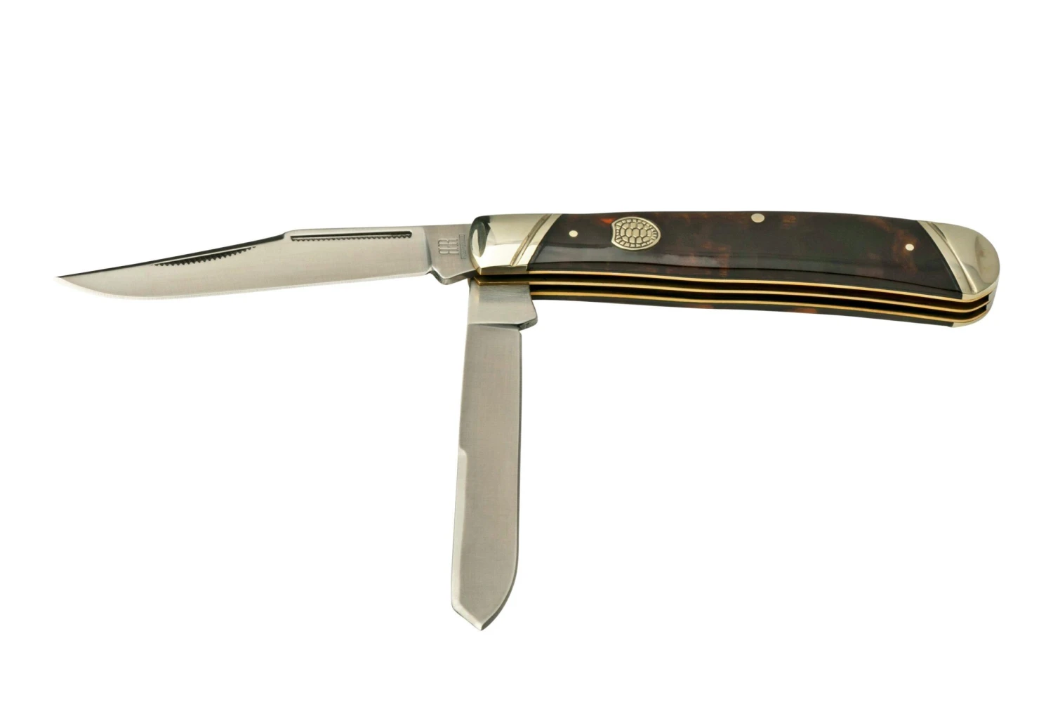 Rough Ryder Imitation Tortoise Trapper, RR2453 Couteau De Poche